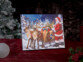 Tableau lumineux "Père Noël et son traîneau" 28 x 23 cm