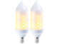 2 ampoules LED effet flamme E14 / 5 W / 304 lm