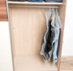 Sac de rangement sous vide Pearl en situation avec accessoires de suspension