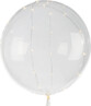 Ballon transparent Ø env. 20 cm avec guirlande à 40 LED - Blanc chaud