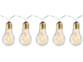 Guirlande lumineuse à LED design ampoule classique