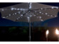 set de guirlandes led solaire pour parasol avec 72 led blanc froid compatible tous parasols