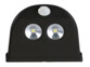 2 lampes de porte sans fil à LED avec détecteur - 50 lm - Noir