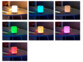 radio réveil lumineux 7 couleurs avec mode enceinte mp3 sans fil et port micro sd lunartec