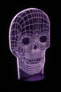 Motif 3D pour socle lumineux LS-7.3D - Crâne