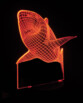 Motif 3D pour socle lumineux LS-7.3D - Requin
