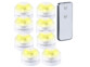 Set de 8 mini lampes immersibles à LED Blanc avec télécommandes - 30 mm