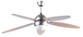 ventilateur de plafond métal et bois 132cm style avion avec plafonnier VT997