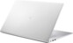 Notebook Asus Vivobook S17 à moitié fermé de derrière avec vue sur ses connecteurs de gauche dont 2 ports USB-A et verrou Kensington avec deux voyants LED de statut