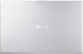 Vue du dessus du boîtier en plastique rigide gris avec logo Asus brillant