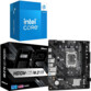 Pack avec carte mère H610M-H2/M.2 D5 avec 2 câbles SATA, matériel de montage pour socket M.2, panneau I/O et processeur Intel Core i5-14400