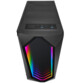 Vue plongeante du dessus du PC gaming design avec configuration maison