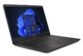 Vue de biais côté droit sur l'écran 15,6" avec traitement anti-reflets et rétroéclairage WLED allumé sur le Notebook HP