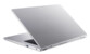 Vue arrière de biais du boîtier coloris gris métal du PC Acer