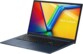 Ordinateur portable Asus ouvert avec écran LED Full HD allumé sur l'écran d'accueil