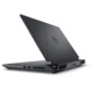 Vue de biais côté droit de l'ordinateur portable spécial gamer coloris gris/noir design alienware avec 2 ports USB-A et connecteurs USB et HDMI visibles à l'arrière