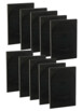 10 pochettes double DVD slim (7 mm) noir