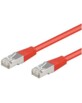 Câble RJ45 rouge cat5e F/UTP - 3m