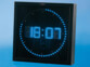 Horloge digitale murale avec 60 LED - Bleu Lunartec. Grands chiffres lumineux et lisibles