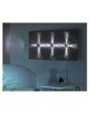 4 Lampes Led Minicube Blanc et Alimentation