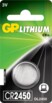 Pile bouton au lithium CR2450 3 V / 600 mAh de la marque GP