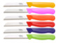 Lot de 6 couteaux à légumes en inox de Solingen - lame 8,5 cm - pointu