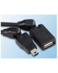 Cable USB 3D Spirale Mini M/A F