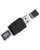 Double lecteur de cartes MicroSD/SDHC & clé USB
