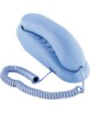 Téléphone filaire bleu