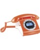 Téléphone rétro filaire avec écran LCD - Orange (Reconditionné)