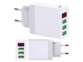2 chargeurs secteur USB intelligents avec 3 ports USB - Blanc