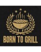 Tablier ''Born To Grill'' noir