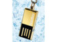Clé USB étanche à l'eau et à la poussière au format d'un lingot d'or minuscule