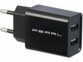 Chargeur secteur USB coloris noir de la marque Pearl