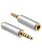 Adaptateur jack audio stéréo femelle 3,5 mm vers mâle 2,5 mm