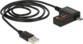 Adaptateur USB - Micro USB avec indicateur V/A Delock 83569 - 1m