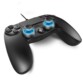 Manette filaire Spirit of Gamer avec joysticks rétro-éclairés bleus.