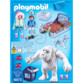 Dos de la boîte Playmobil Magic - Troll à neige avec luge avec 2 personnages 