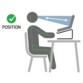 Adoptez une position saine pour votre dos grâce à ce support ergonomique pour PC portable.