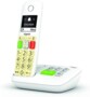 Téléphone fixe sans fil GIGASET E290A SOLO BLANC vue avec touches éclairées