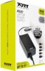 Chargeur 65 W Port Connect pour Notebook Asus jusqu'à 17" dans sa boîte d'emballage blanche et vert anis
