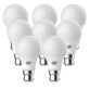 8 Ampoule LED, B22, 9.5 W, Blanc Chaud GP