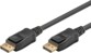 Câble DisplayPort vers DisplayPort 2.1 2 m avec système de verrouillage coloris noir de la marque Goobay