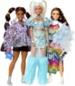3 poupées Barbie avec un look audacieux et de longs cheuveux