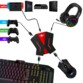 Schéma de branchement du convertisseur gaming universel Crossgame 2 à un clavier, une souris, un micro-casque, une manette de jeu vidéo et à une Nintendo Switch/PS3/PS4/XBox One