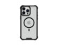 iPhone 15 Pro Max coloris blanc équipé de la coque de protection Air 2.0 coloris noir et transparent de la marque Raptic