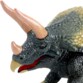 Dinosaure Triceratops Sonore et Lumineux, Commande Infrarouge, Portée 10m - 088363 - Gris - 25 cm - Plastique