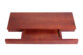 Vue du dessus de l'étagère longue en bois d'acajou avec petit tiroir secret ouvert