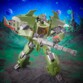Robot de 18 cm Transformers vert avec accessoires de combat