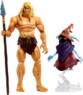 Figurine Musclor avec sa lance accompagnée d'Orko